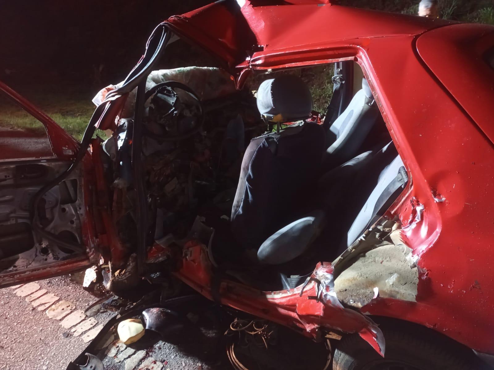 Motorista morre em colisão frontal na BR-282 em Bom Retiro