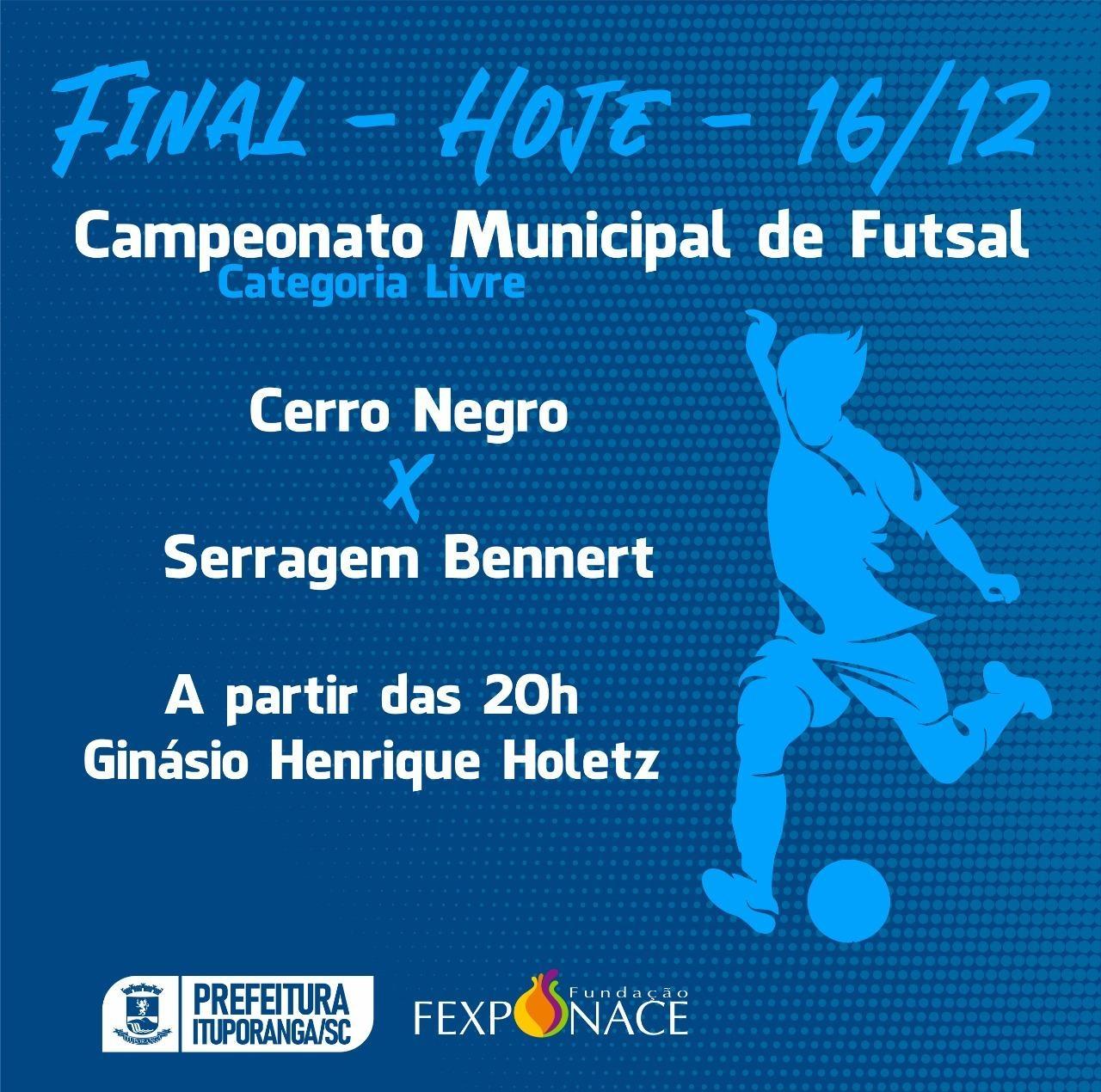 Noite desta sexta-feira (16) será de decisão no esporte em Ituporanga