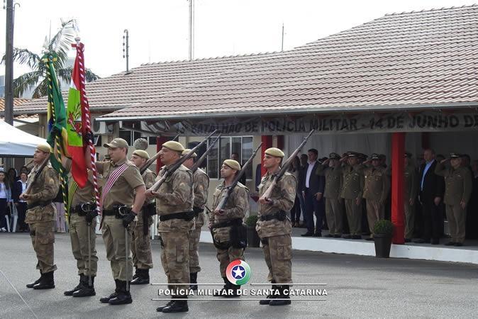 13º Batalhão de Polícia Militar de Rio do Sul realiza solenidade alusiva ao seu 23º aniversário