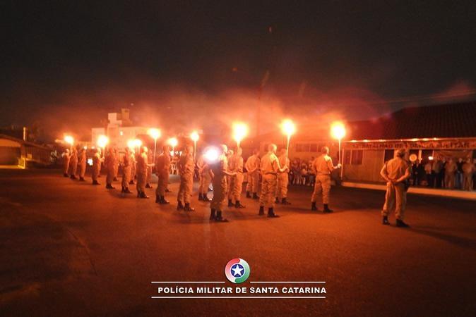 13º BPM realiza solenidade de Formatura do Fogo, em Rio do Sul 