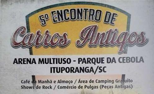 5º Encontro de Carros Antigos é neste final de semana em Ituporanga 