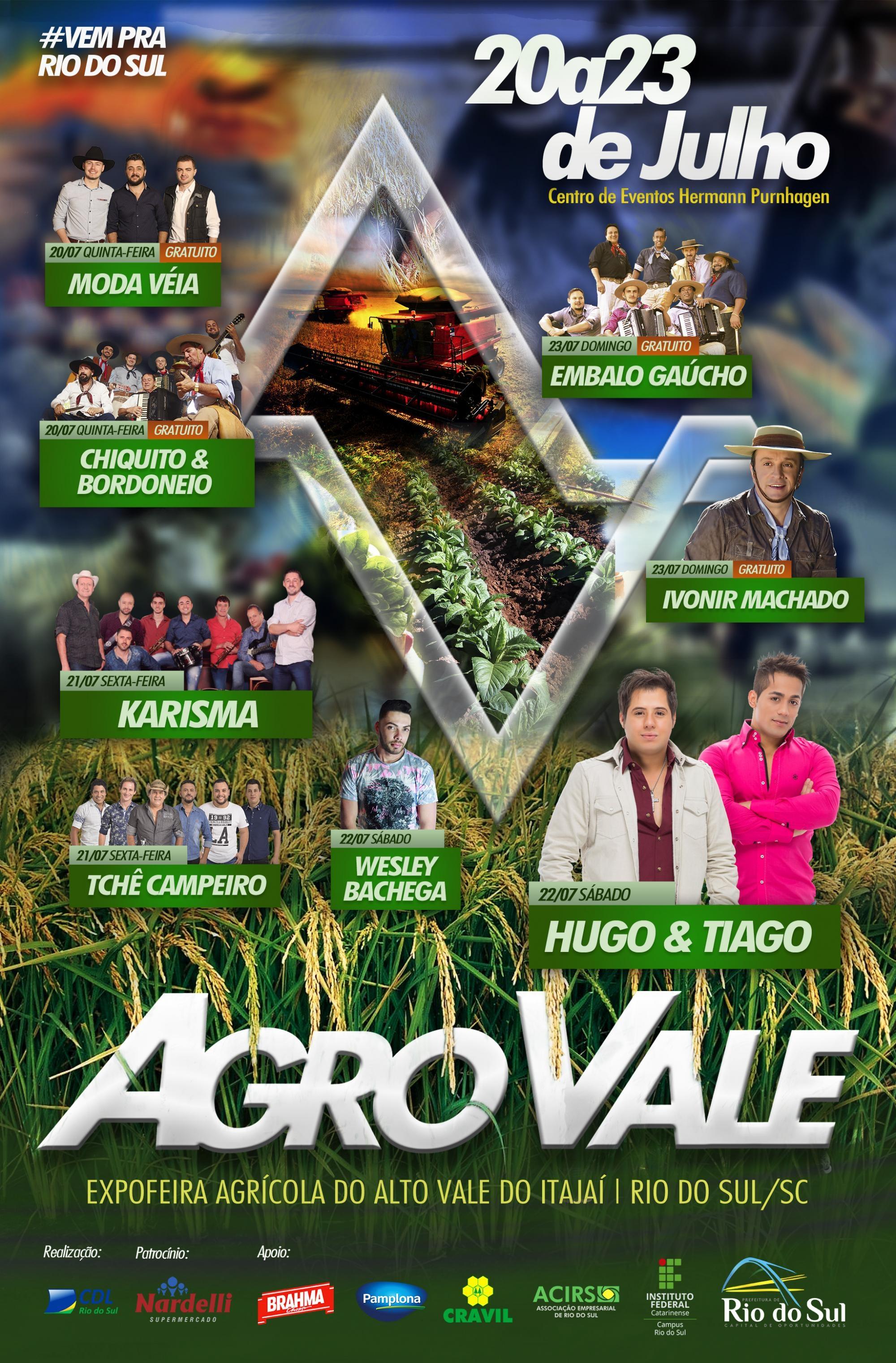 Agro Vale será realizada neste fim de semana em Rio do Sul
