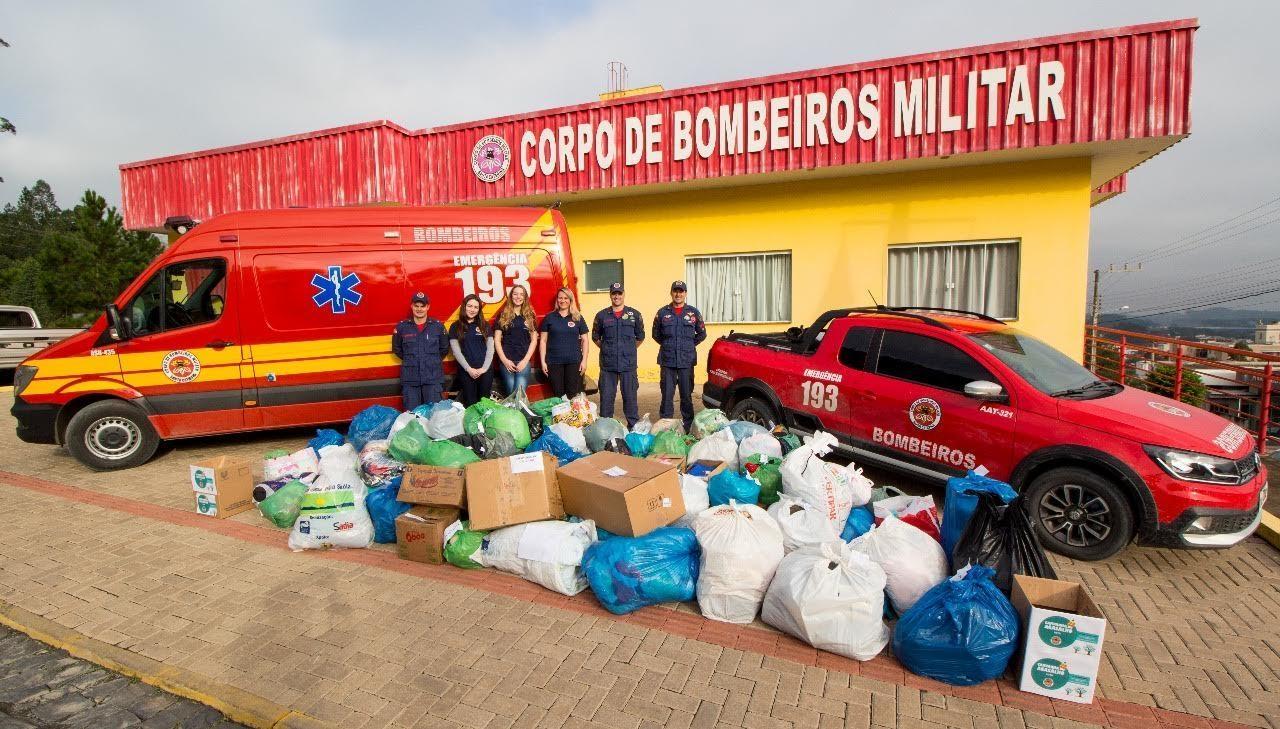 Campanha do Agasalho: Bombeiros de Ituporanga arrecadam mais de 2.500 peças de roupas