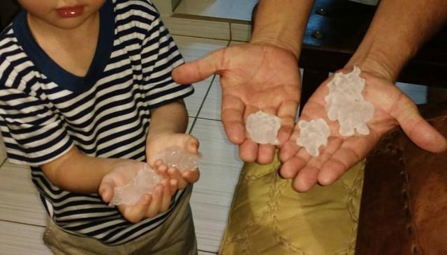 Chuva com granizo e vento causa prejuízos para moradores de Vidal Ramos