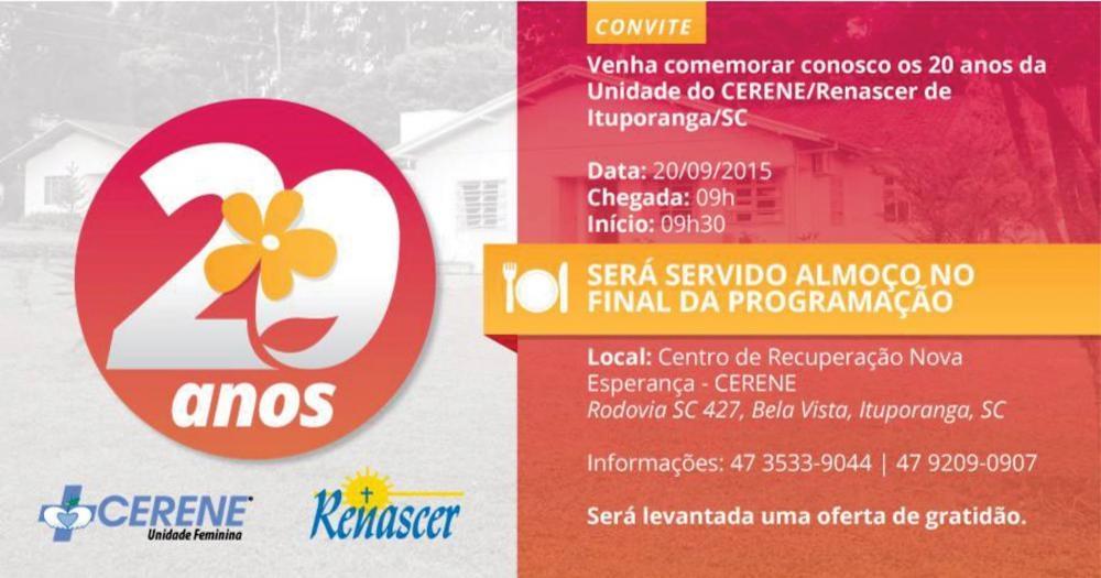 Comunidade terapêutica de Ituporanga realiza almoço alusivo aos 20 anos de trabalhos prestados a comunidade