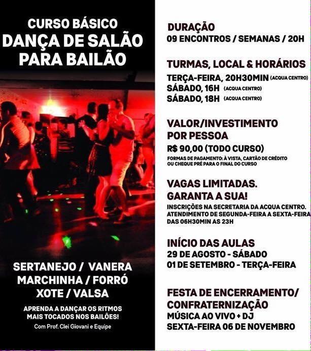 Curso básico de dança de salão será realizado em Ituporanga