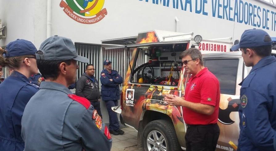 Detecção de gases: bombeiros do Alto Vale fazem treinamento