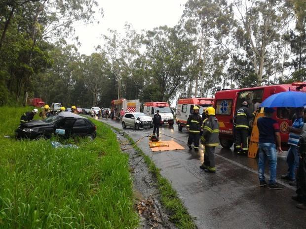 Dois homens morrem em acidente na BR-470 no Alto Vale