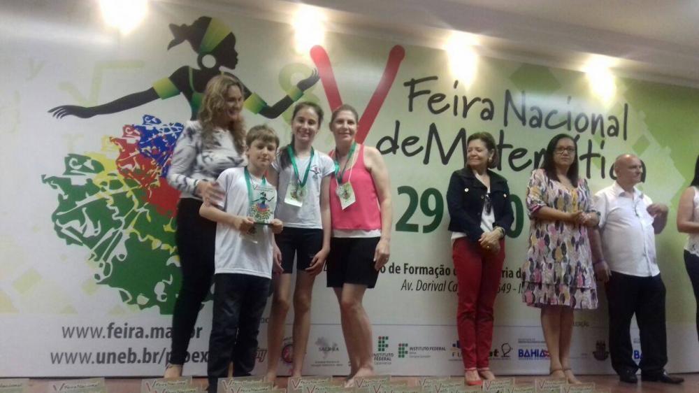 EEB Bertino Silva recebe título Destaque na 5ª Feira Nacional de Matemática