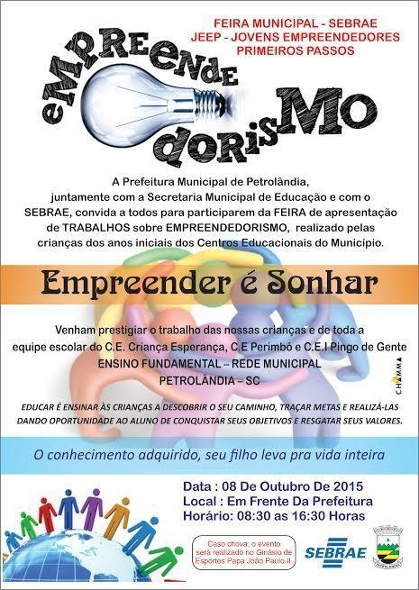 Feira dos Jovens Empreendedores será realizada na quinta-feira em Petrolândia  