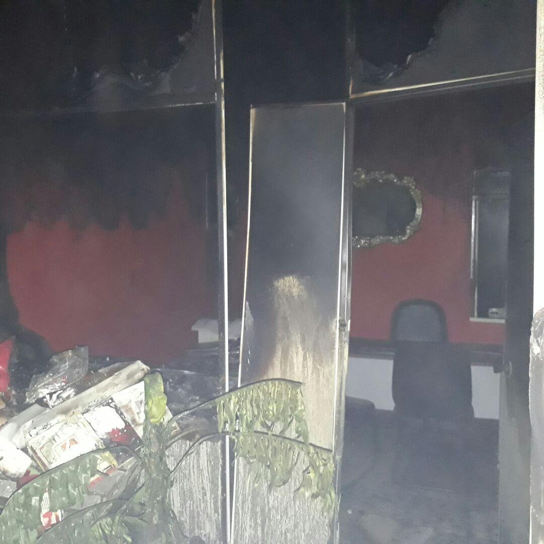 Floricultura é destruída pelo fogo em Ituporanga