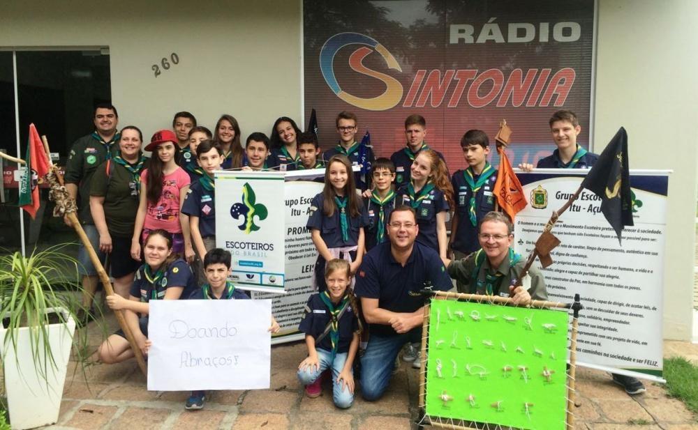 Grupo de Escoteiros Itu-Açu de Ituporanga participa da Semana do Escoteiro 2016