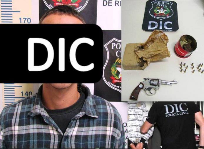 Jovem acaba preso pela DIC de Rio do Sul após denúncia anônima