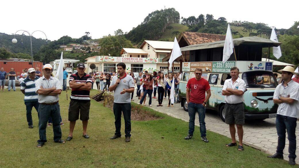 Manifesto de agricultores foi realizado em Alfredo Wagner
