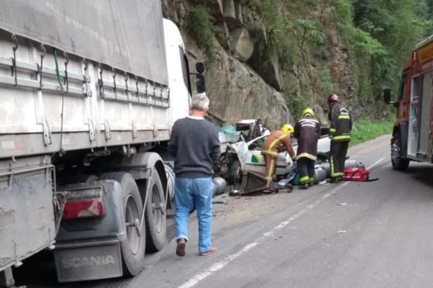 Motorista fica ferido em acidente na BR-470 em Ibirama
