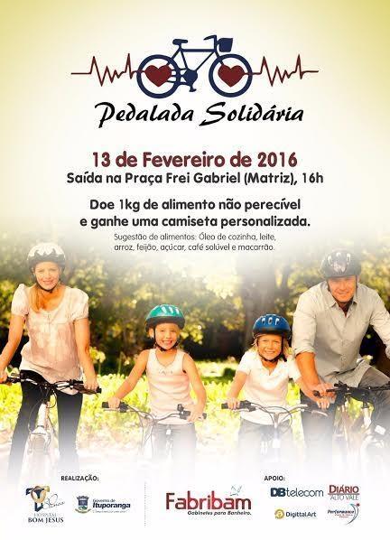 Pedalada Solidária será realizada em prol do Hospital Bom Jesus 