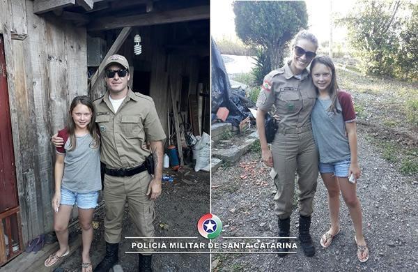 PM de Imbuia e Ituporanga faz surpresa à adolescente no dia do seu aniversário