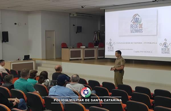 PM realiza reuniões de expansão da Rede de Vizinhos em Ituporanga