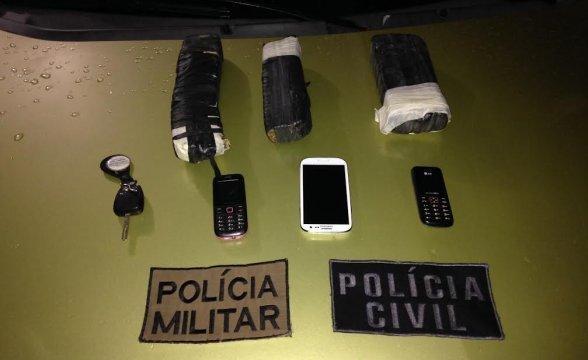 Polícia Civil prende dupla com 2 kg de maconha na BR-282, em Alfredo Wagner 