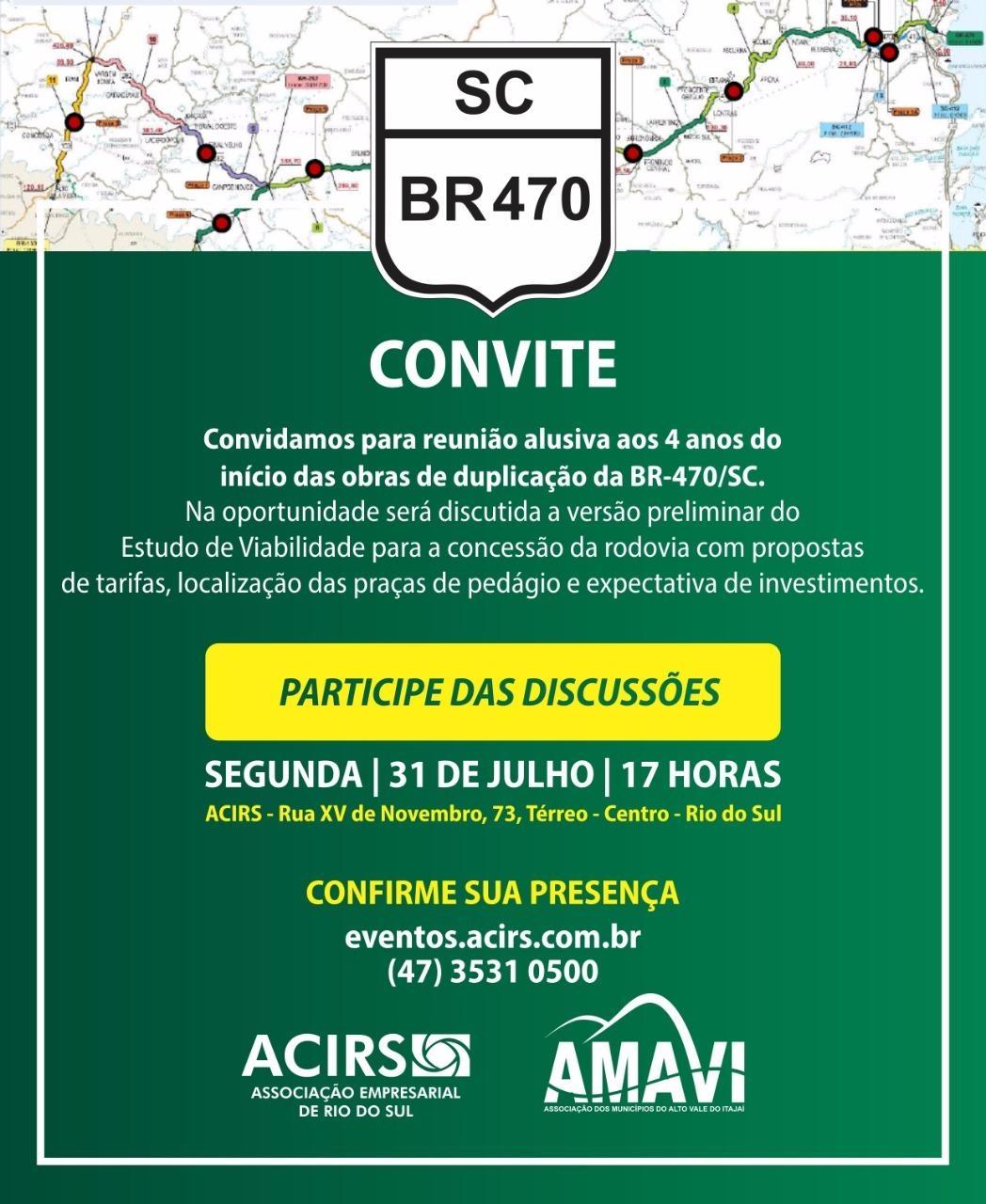 Prazo para conclusão das obras de duplicação da BR-470 entre Navegantes e Indaial vence neste domingo