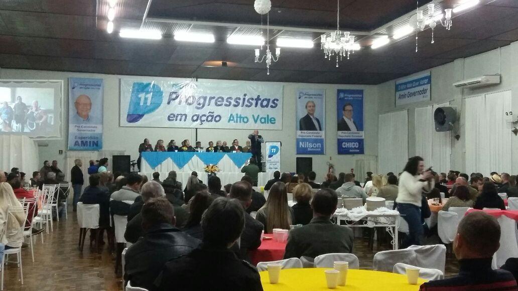Progressistas do Alto Vale lançam pré-candidatos a deputados federal e estadual para as eleições de outubro