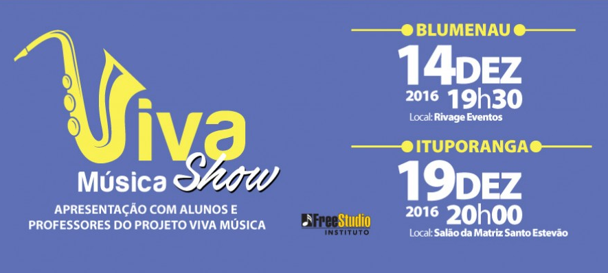 Projeto Viva Música faz apresentação nesta segunda em Ituporanga 