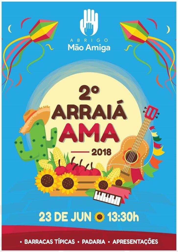 Segundo Arraiá do Abrigo Mão Amiga será realizado neste sábado