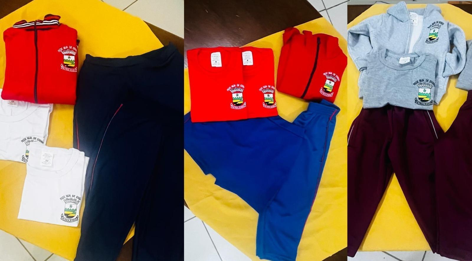 Novos uniformes para mais de 800 alunos em Petrolândia