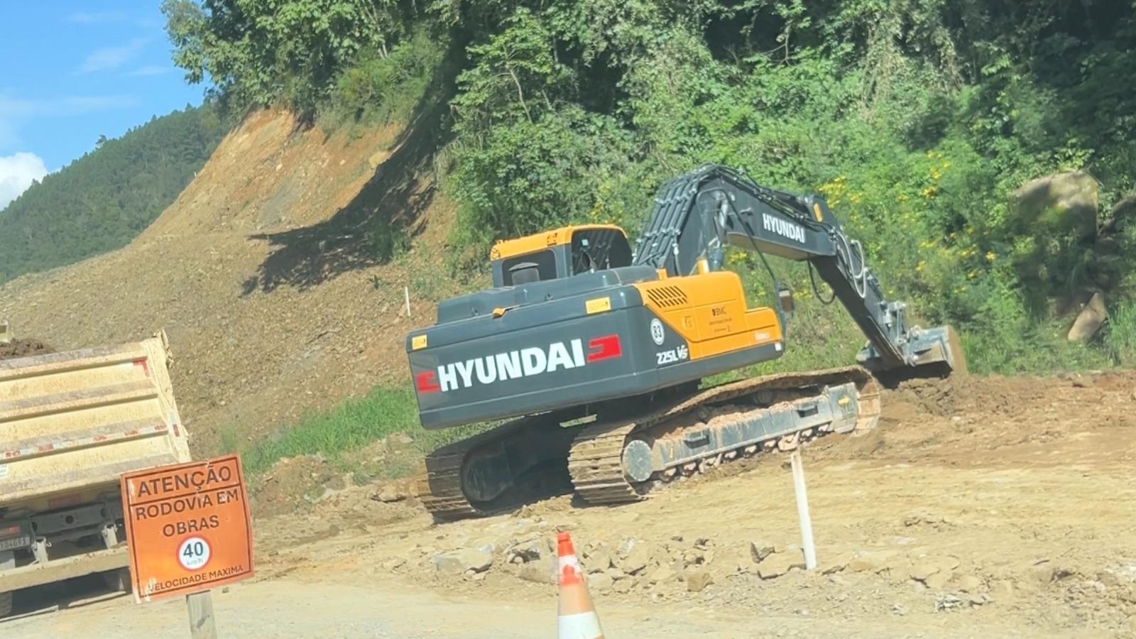 Obras são retomadas na Serra de Águas Negras em Ituporanga
