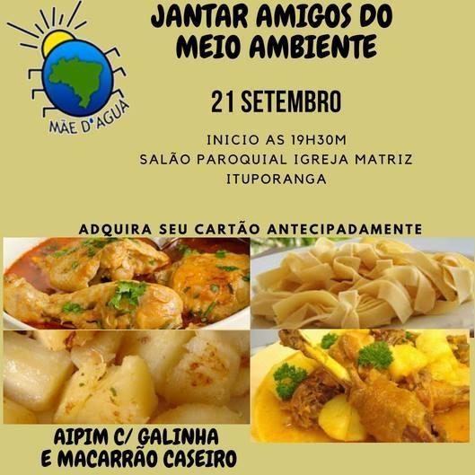 Ong Mãe d’Água promove jantar Amigos do Meio Ambiente