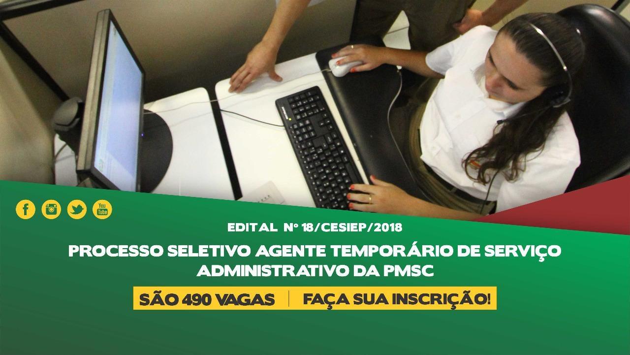 Oportunidade: abertas as inscrições para agentes temporários da Polícia Militar de SC. Duas são para a cidade de Ituporanga