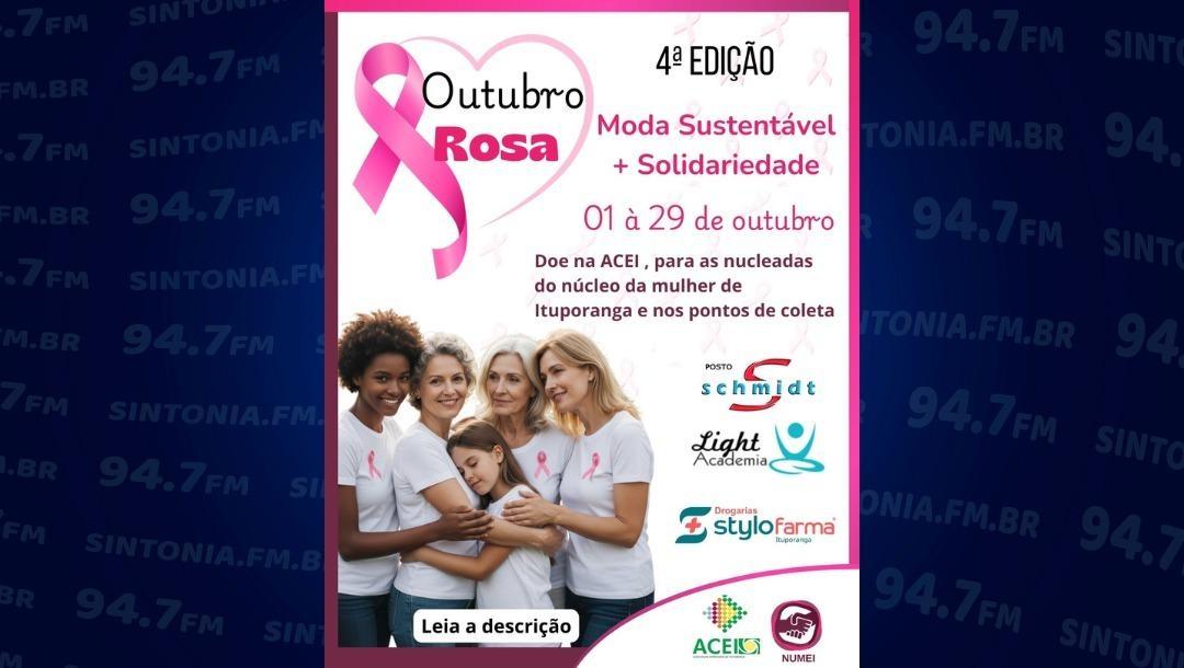Outubro Rosa Solidário une moda sustentável e solidariedade em Ituporanga