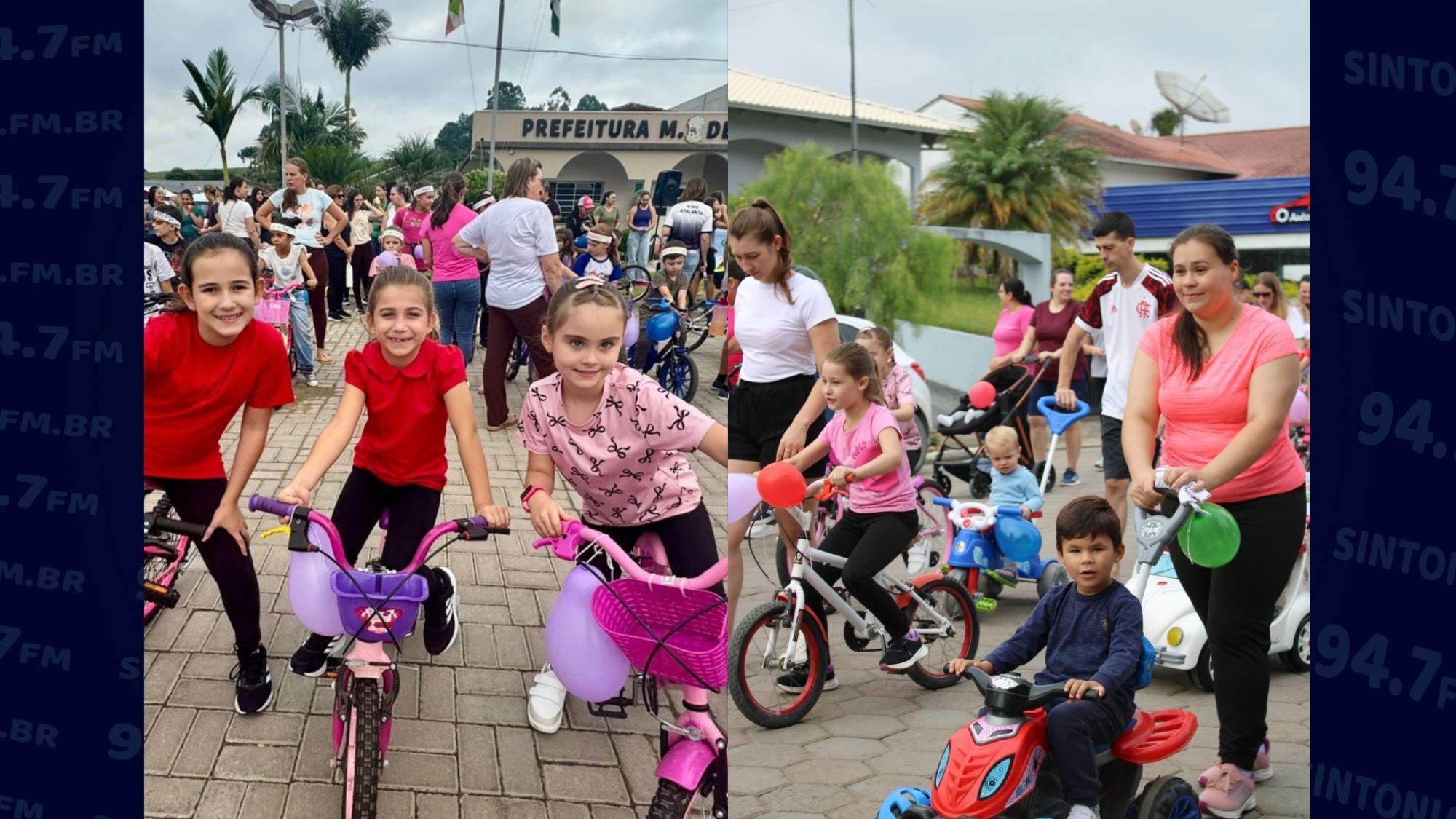 Passeio ciclístico reúne mais de 300 participantes em Atalanta
