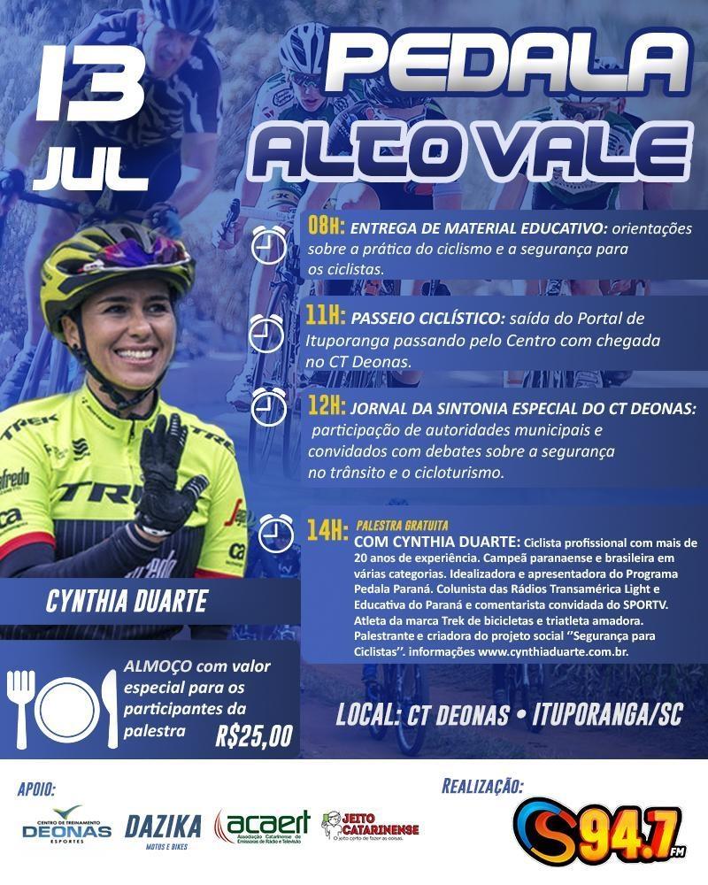 Pedala Alto Vale, dia 13 de Julho