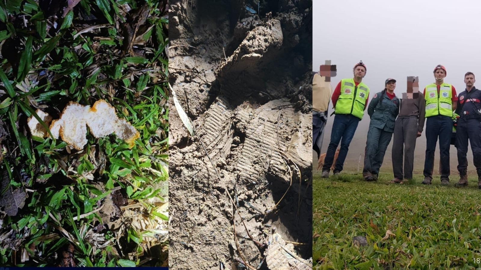 Pegadas e cascas de laranja ajudam bombeiros a encontrar idoso desaparecido