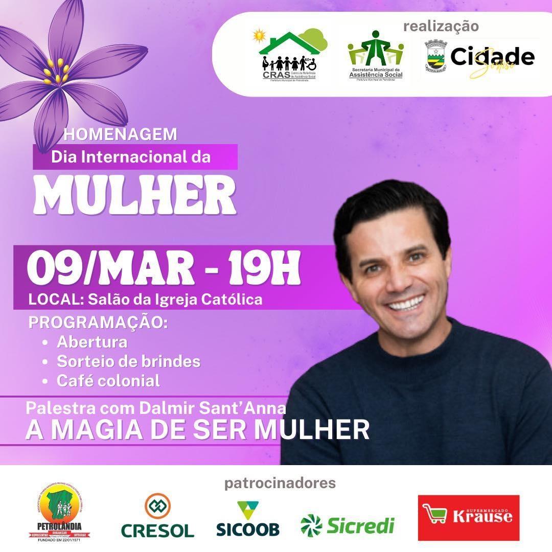 Petrolândia traz renomado palestrante em evento especial para as mulheres
