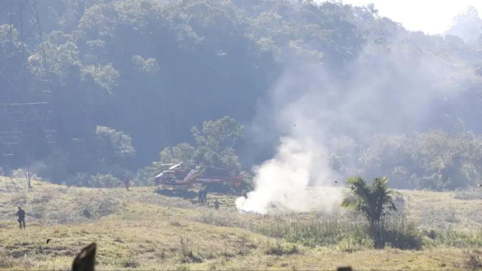 Piloto morre após queda de helicóptero em Pomerode