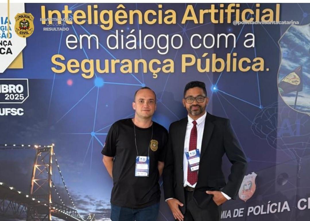PC de Ituporanga participa de seminário internacional sobre IA e segurança pública