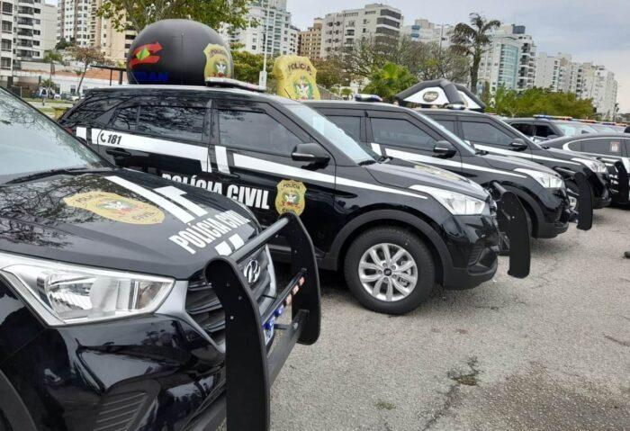 Polícia Civil de SC recebe 46 novas viaturas
