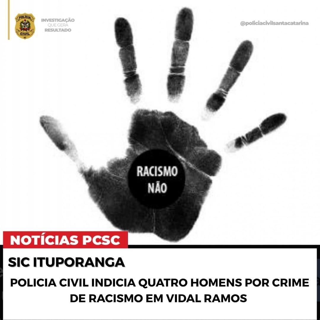 Polícia Civil indicia quatro homens de Vidal Ramos por compartilharem publicações homofóbicas nas redes sociais