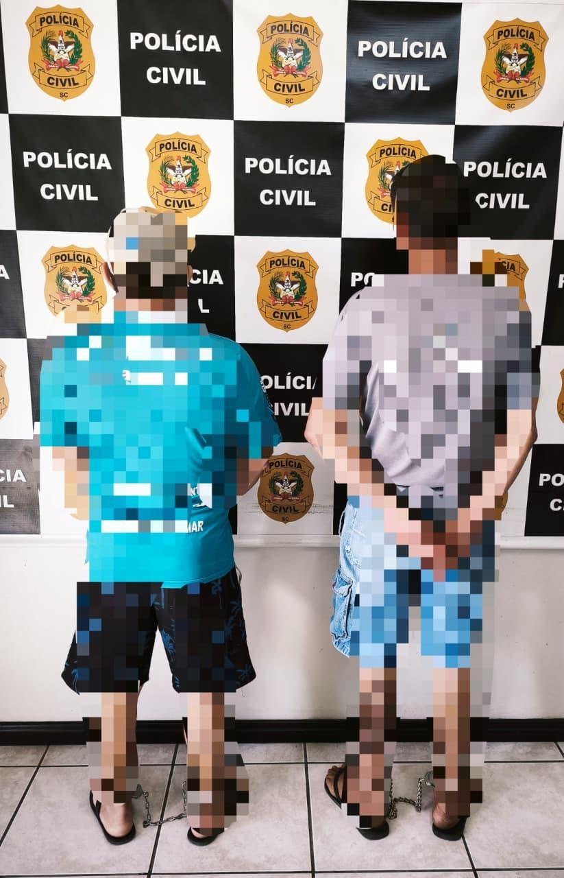 Polícia Civil prende dois condenados por estupro de vulnerável em Atalanta e Vidal Ramos