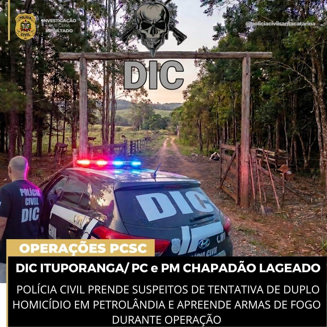 Polícia Civil prende dois suspeitos de tentativa de duplo homicídio em Petrolândia