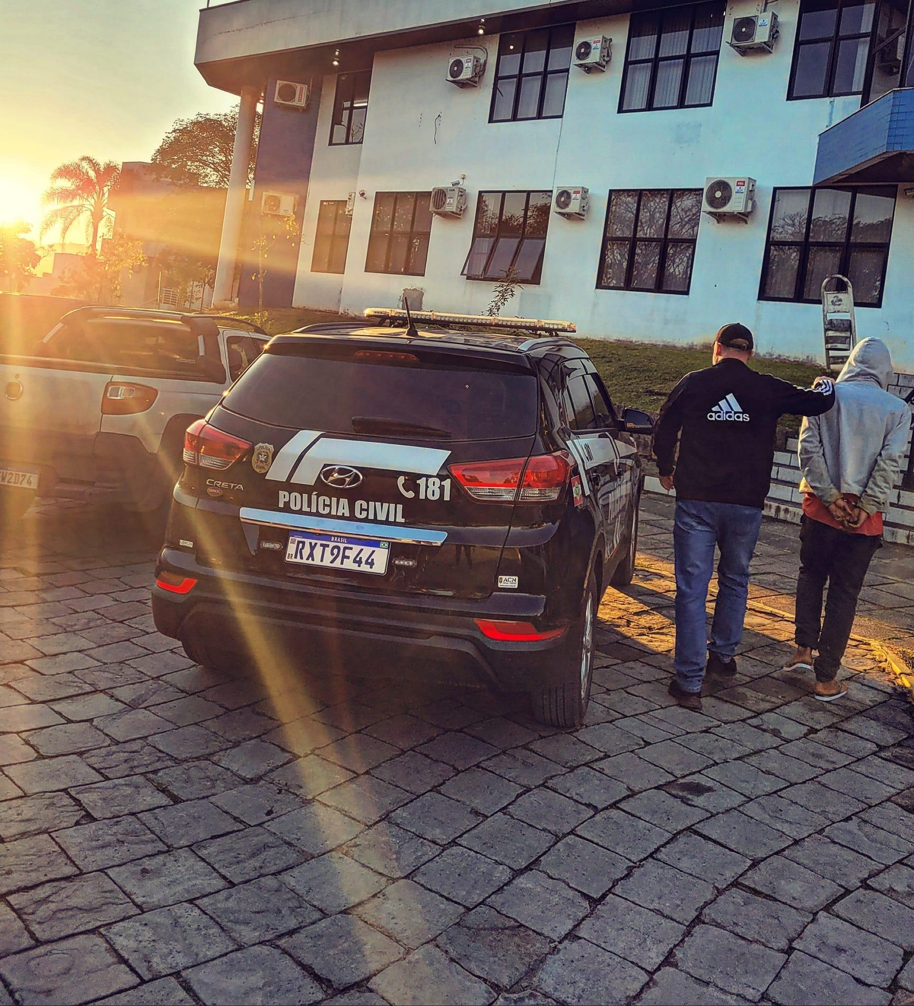 Polícia Civil prende foragido do estado da Bahia em Ituporanga 