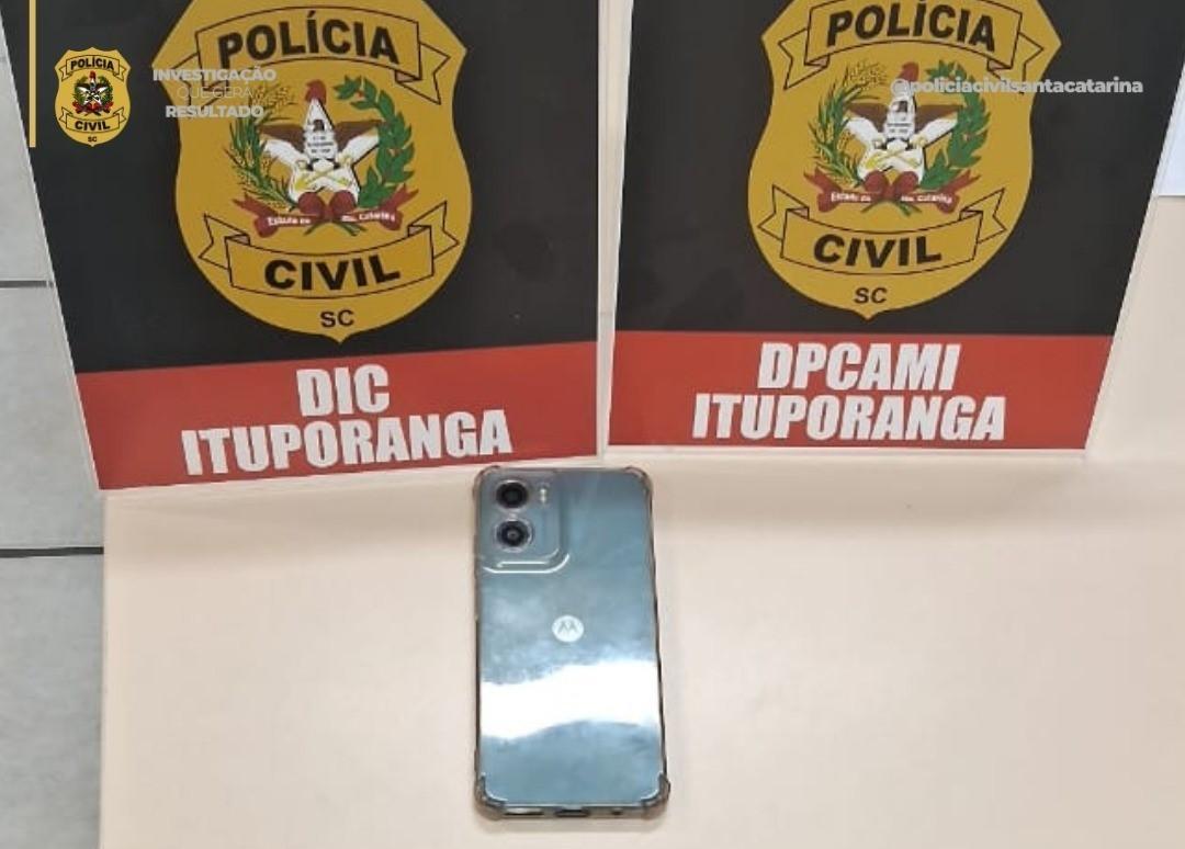 Polícia Civil recupera celular furtado em Ituporanga