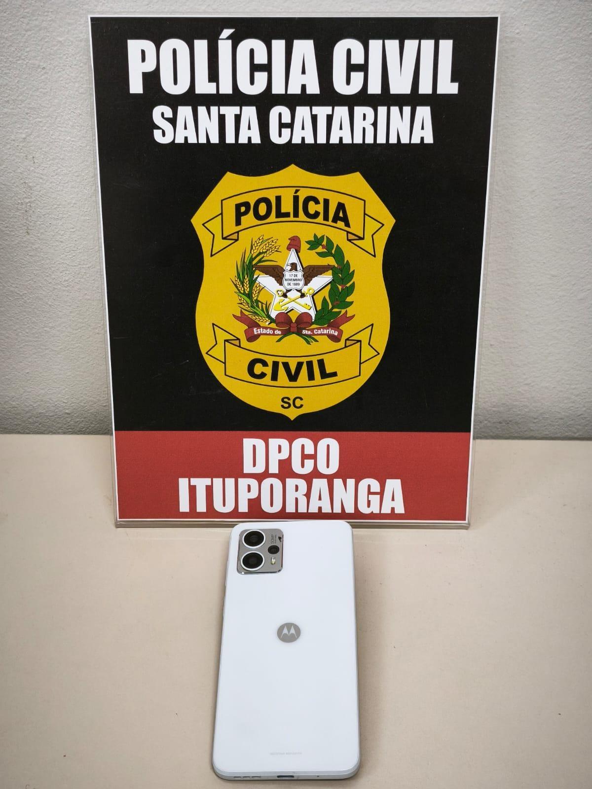 Polícia Civil recupera celular furtado em Ituporanga após rastreamento
