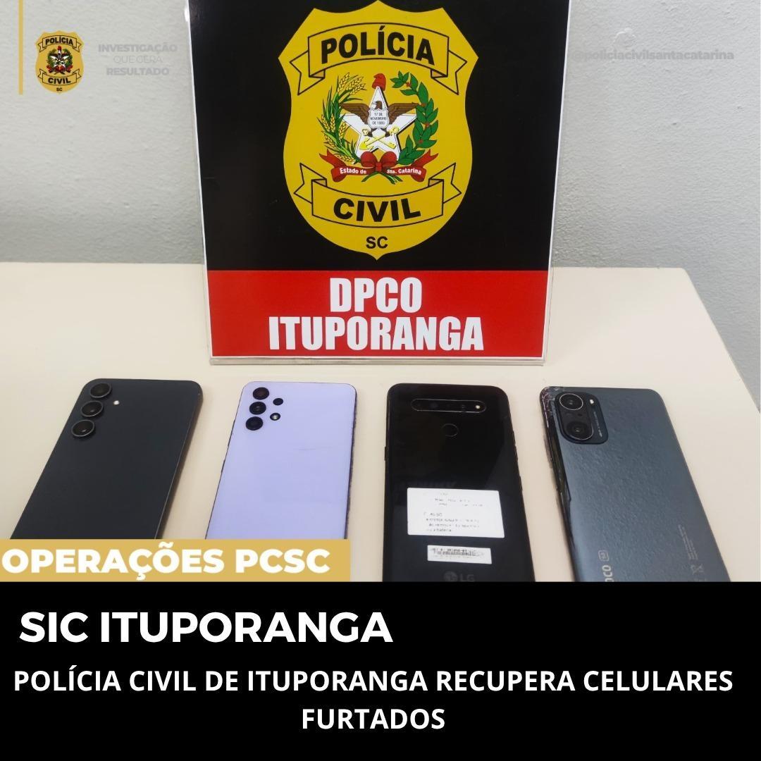 Polícia Civil recupera celulares furtados em operação realizada em Ituporanga e Lages
