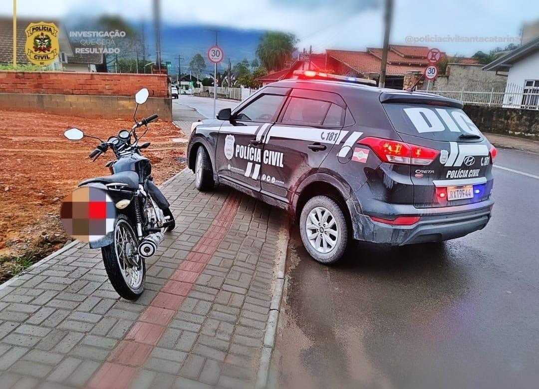 Polícia Civil recupera motocicleta furtada em Ituporanga