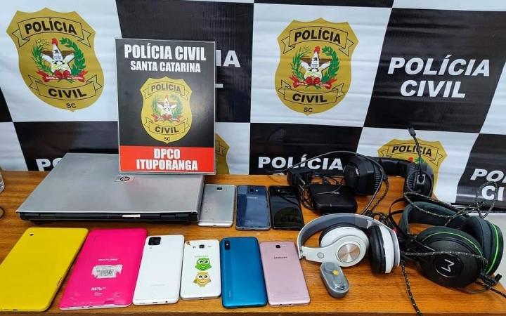 Polícia Civil recupera produtos de crime em Ituporanga