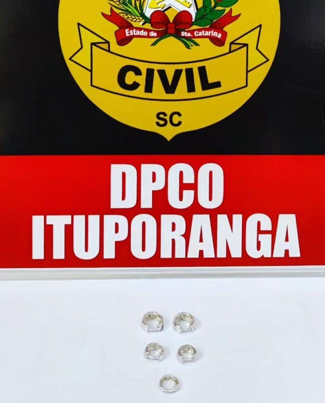 Polícia Civil recupera produtos furtados de joalheria de Ituporanga