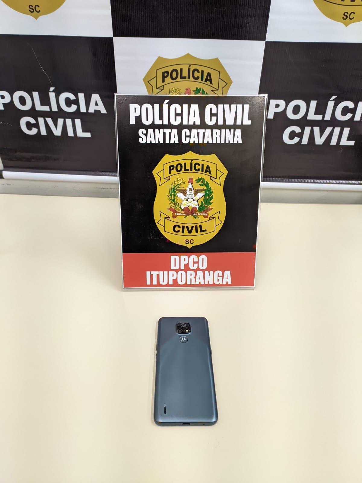 Polícia Civil recupera smartphone e identifica os autores do furto e da receptação em Ituporanga